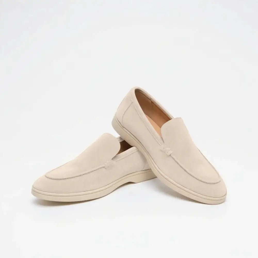 Classic Old Money Suede Loafers - Beige / EU 38 / UK 5 / US 5.5