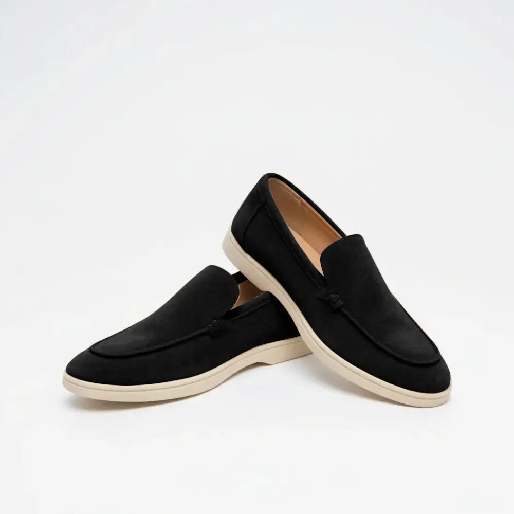 Classic Old Money Suede Loafers - Black / EU 38 / UK 5 / US 5.5