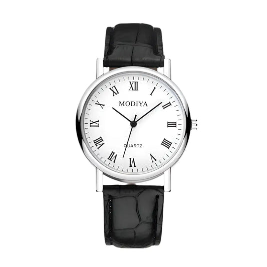 Classic Roman Leather Watch
