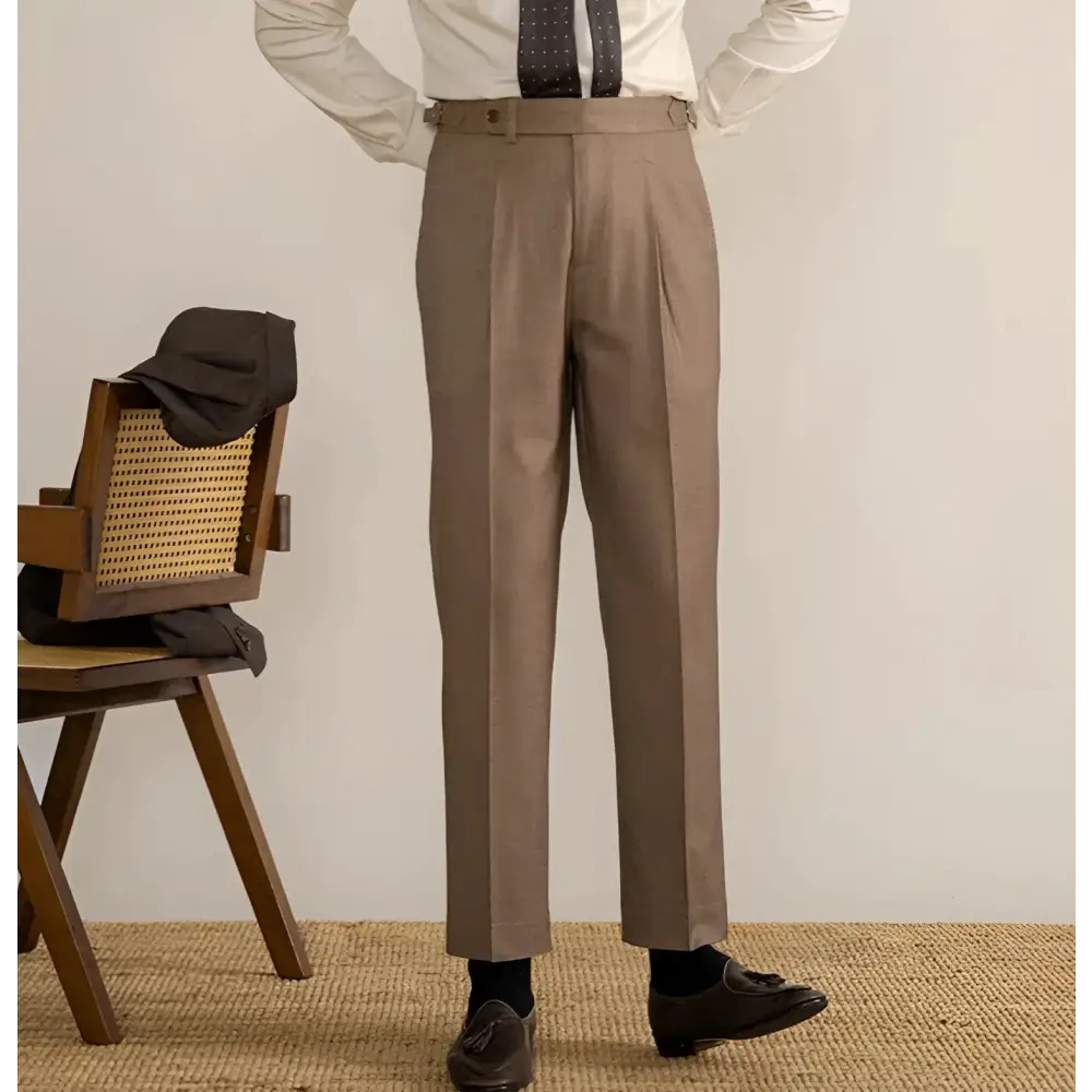 Classic Sartorial Trousers - Camel Beige / 27