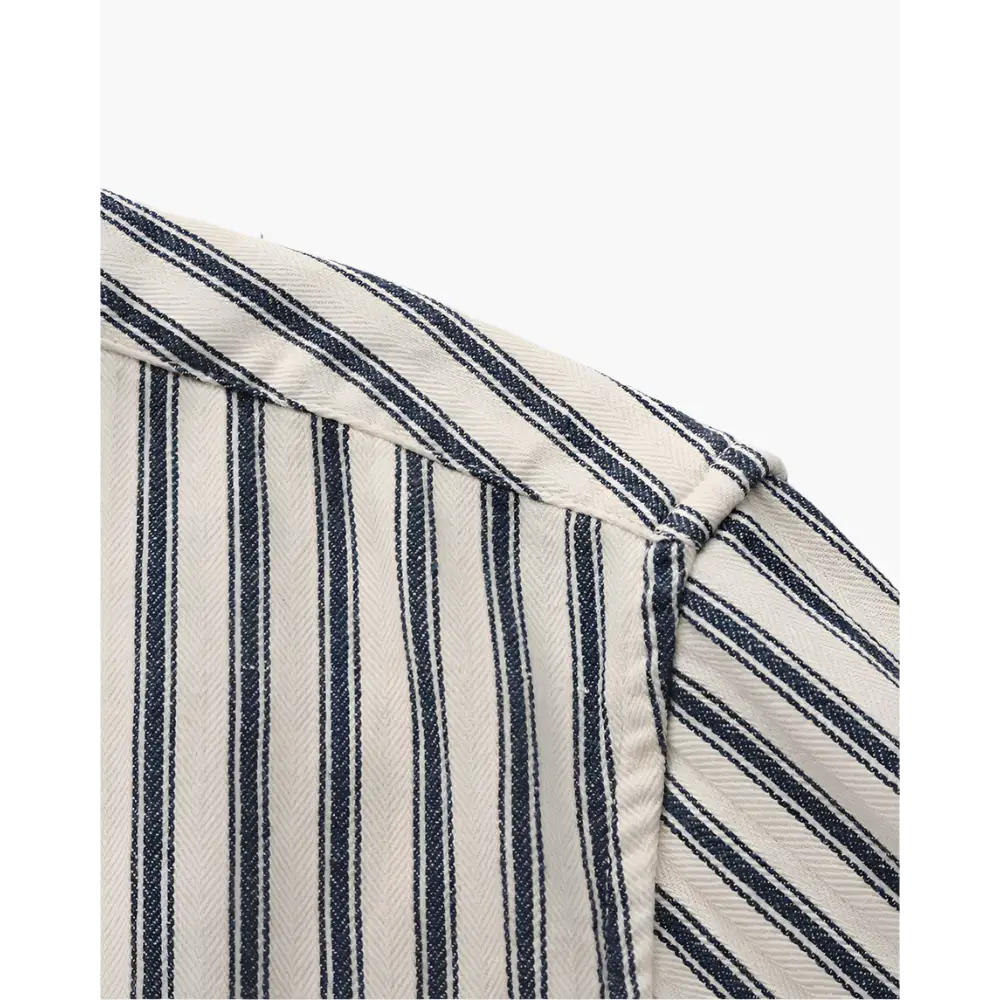 Classic Striped Button-Up Shirt