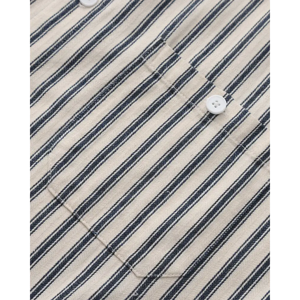 Classic Striped Button-Up Shirt
