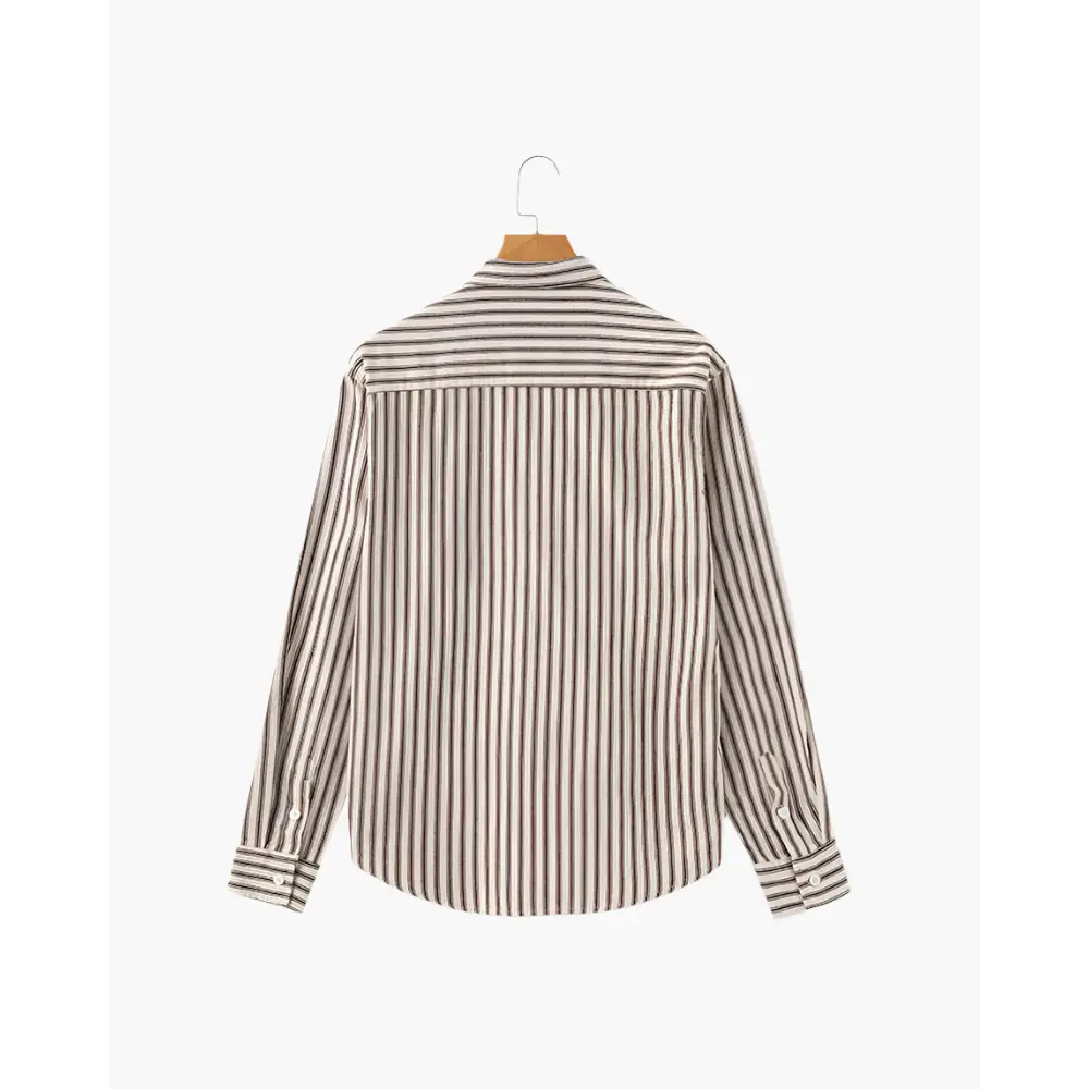Classic Striped Button-Up Shirt