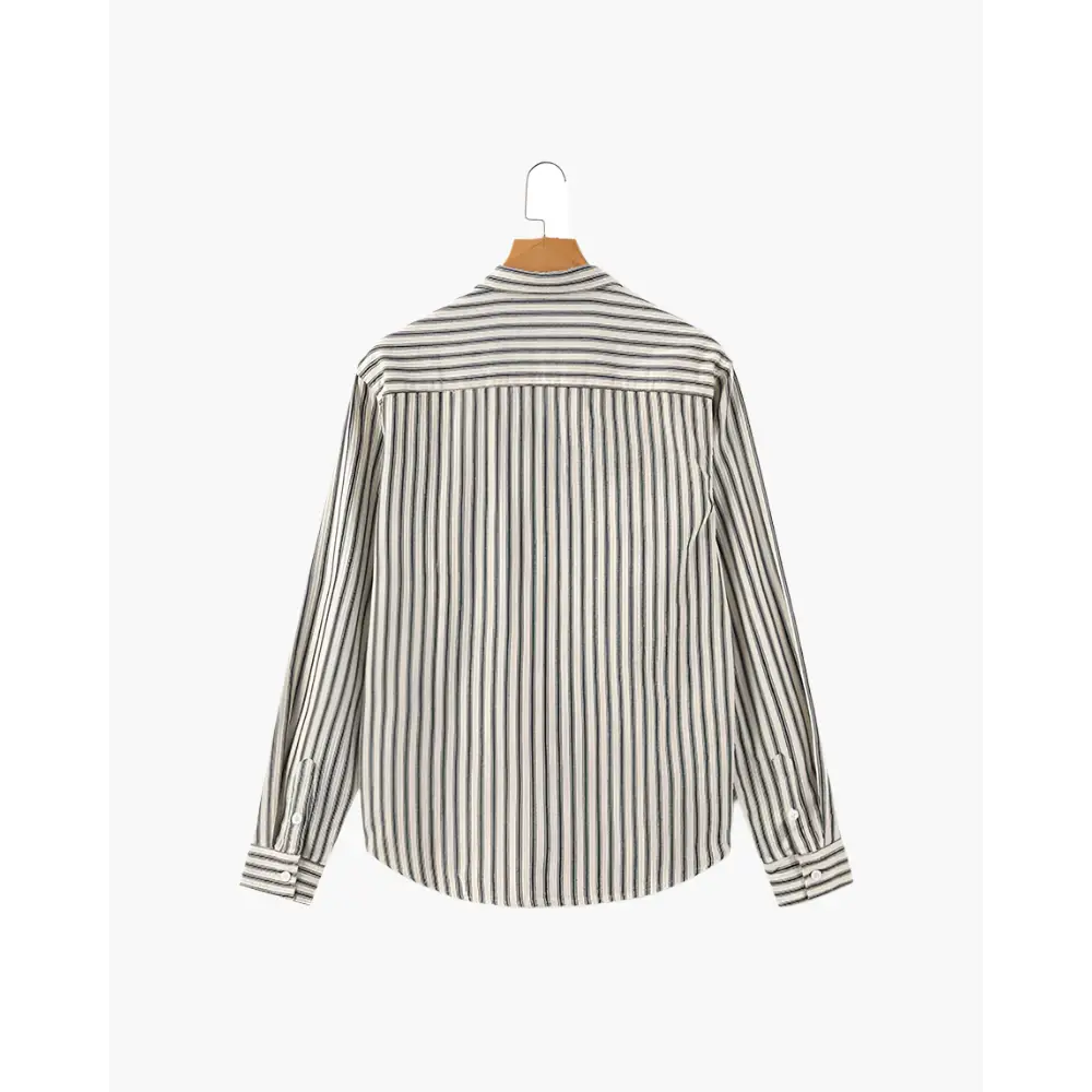 Classic Striped Button-Up Shirt