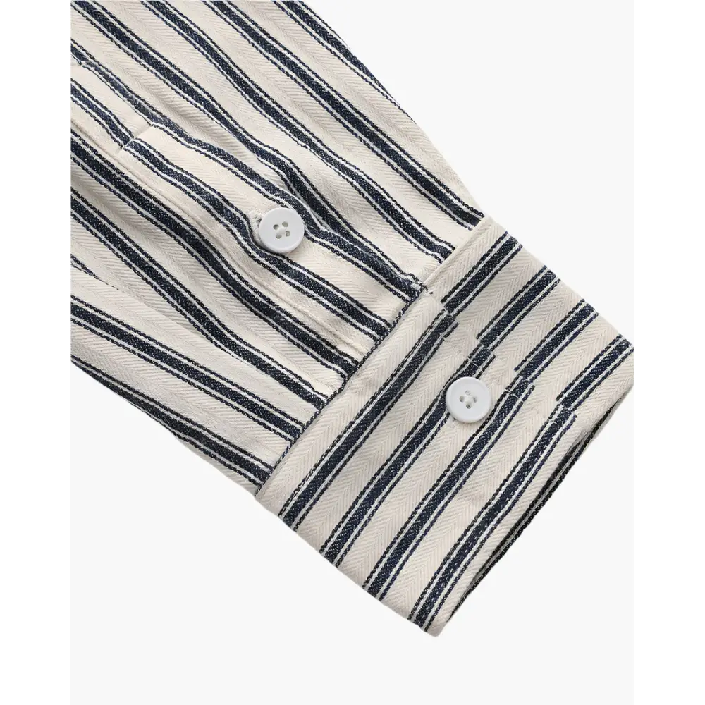 Classic Striped Button-Up Shirt