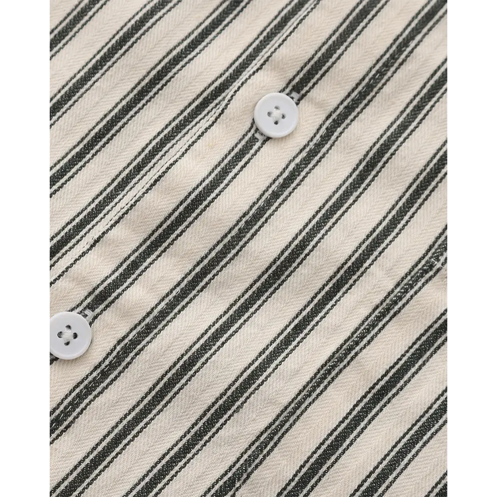 Classic Striped Button-Up Shirt