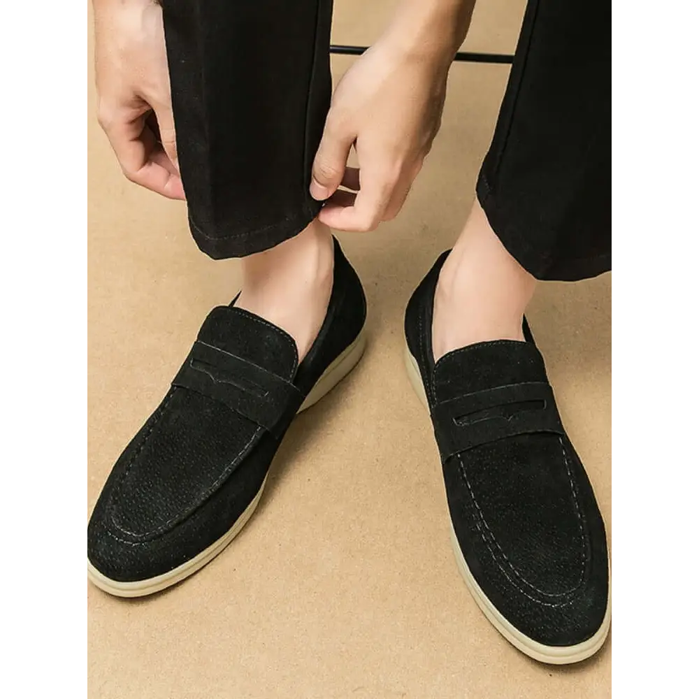 Classic Suede Penny Loafers