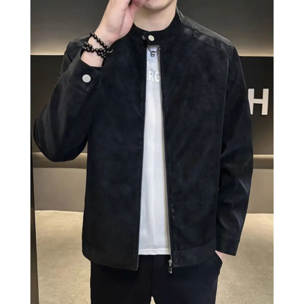 Classic Suede Zip Jacket