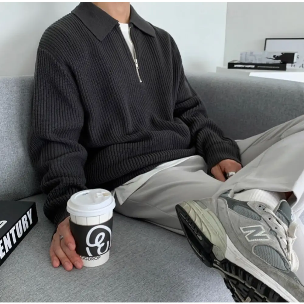 Continental Zip Polo Sweater