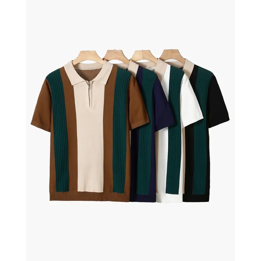 Contrast Collar Polo