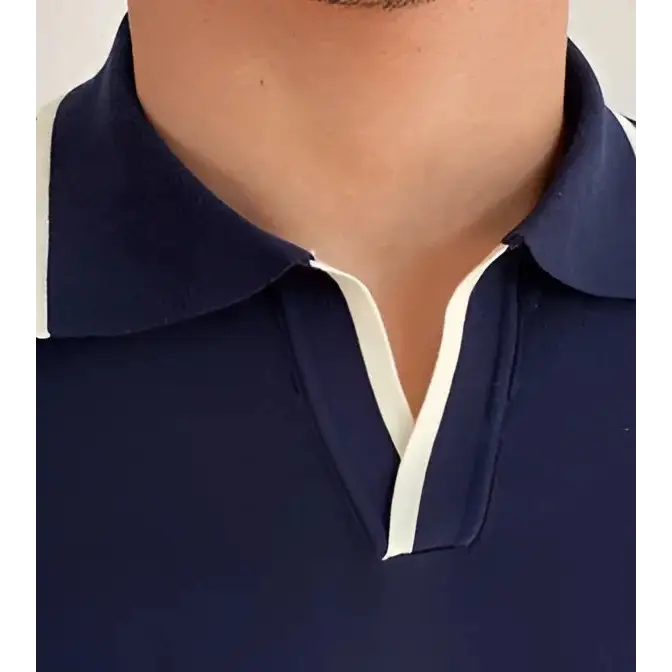 Contrast Trim Knit Polo