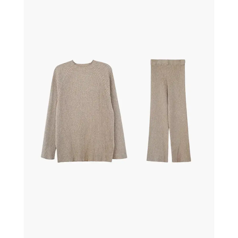 Cozy Ribbed Knit Loungewear Set
