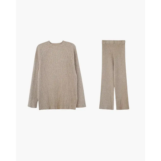 Cozy Ribbed Knit Loungewear Set