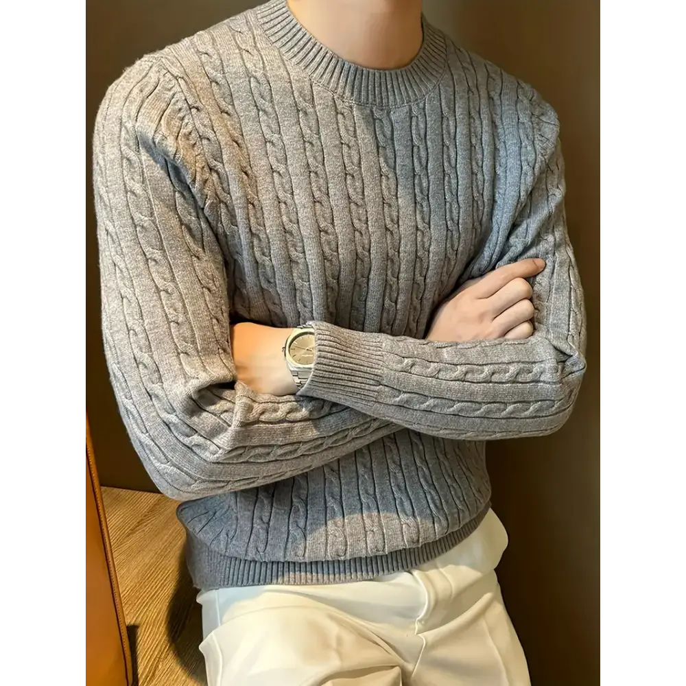 Dense Cable Knit Sweater