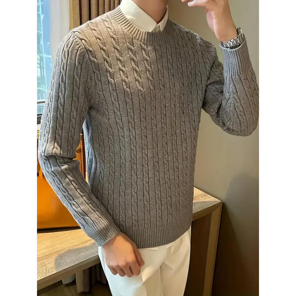 Dense Cable Knit Sweater