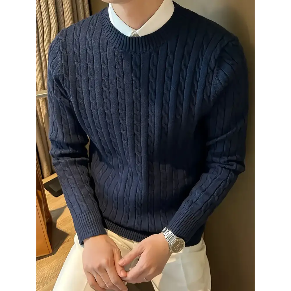 Dense Cable Knit Sweater