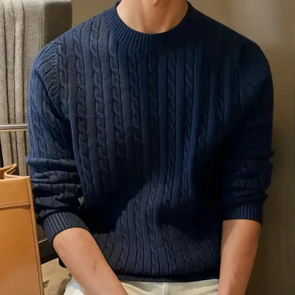 Dense Cable Knit Sweater