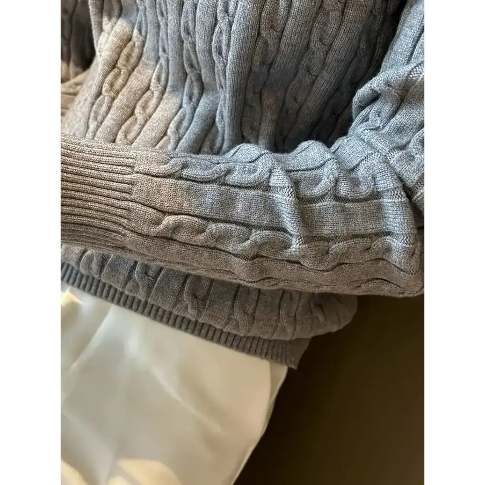 Dense Cable Knit Sweater