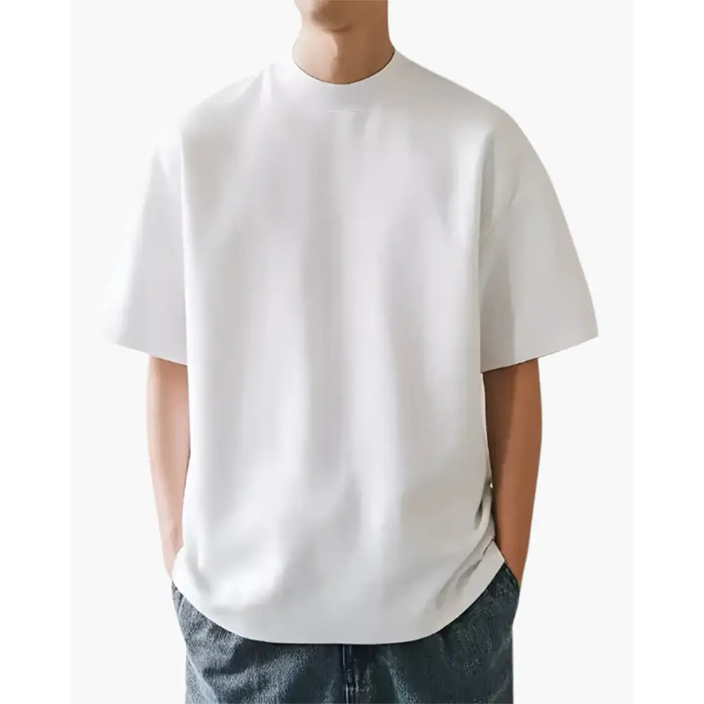 Essential Cotton Blend T-Shirt - White / S