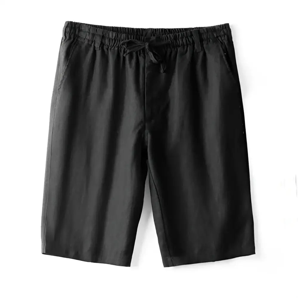 Essential Linen Blend Shorts - Medici Black / S