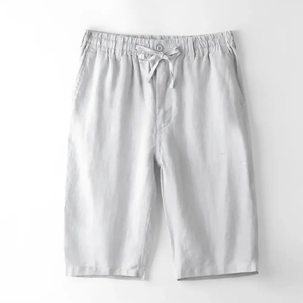 Essential Linen Blend Shorts - Pebble Gray / S