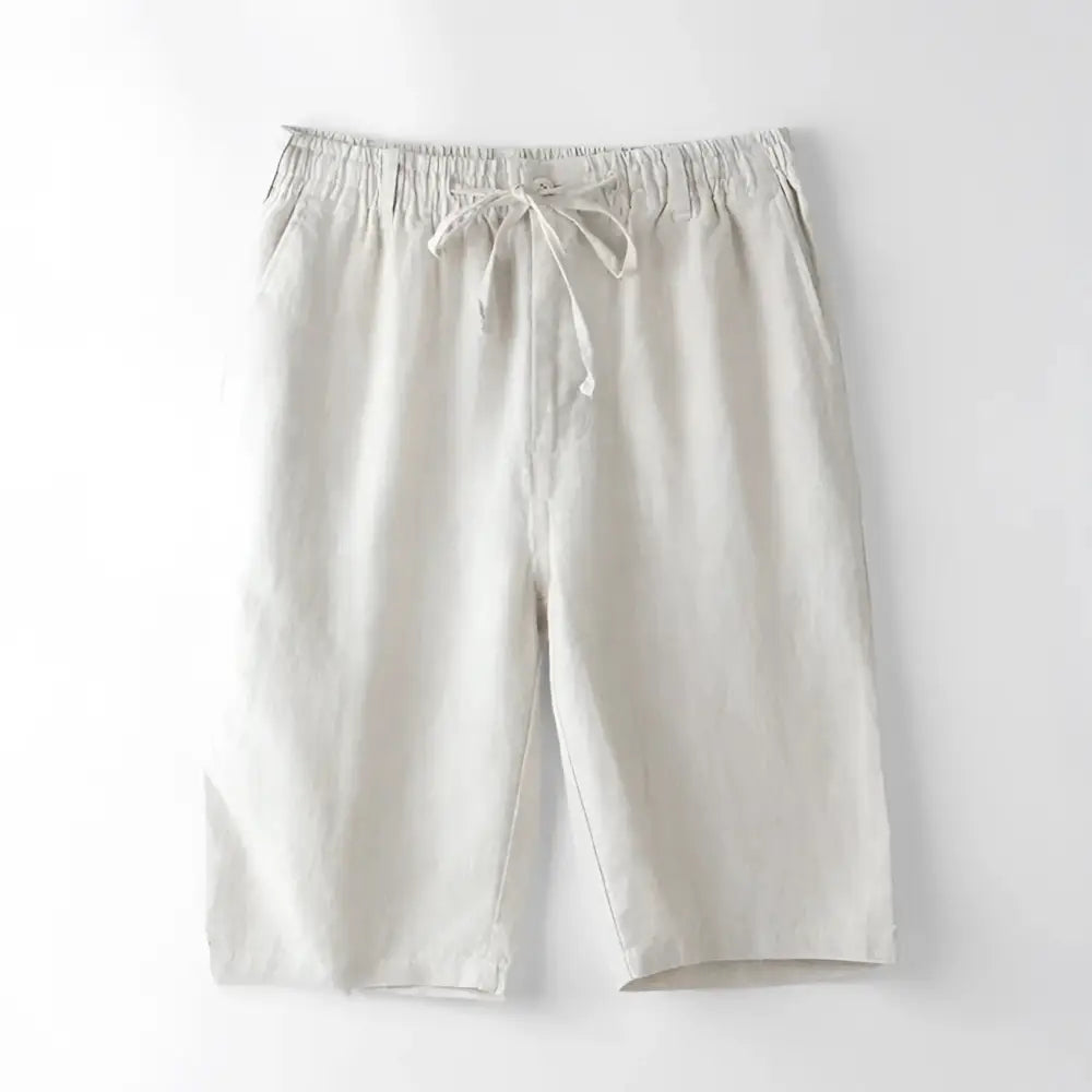 Essential Linen Blend Shorts - Tuscan Cream / S