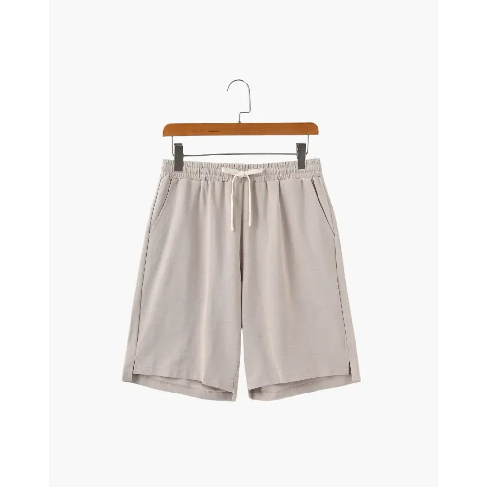 Essential Relaxed Fit Jersey Shorts - Beige / M
