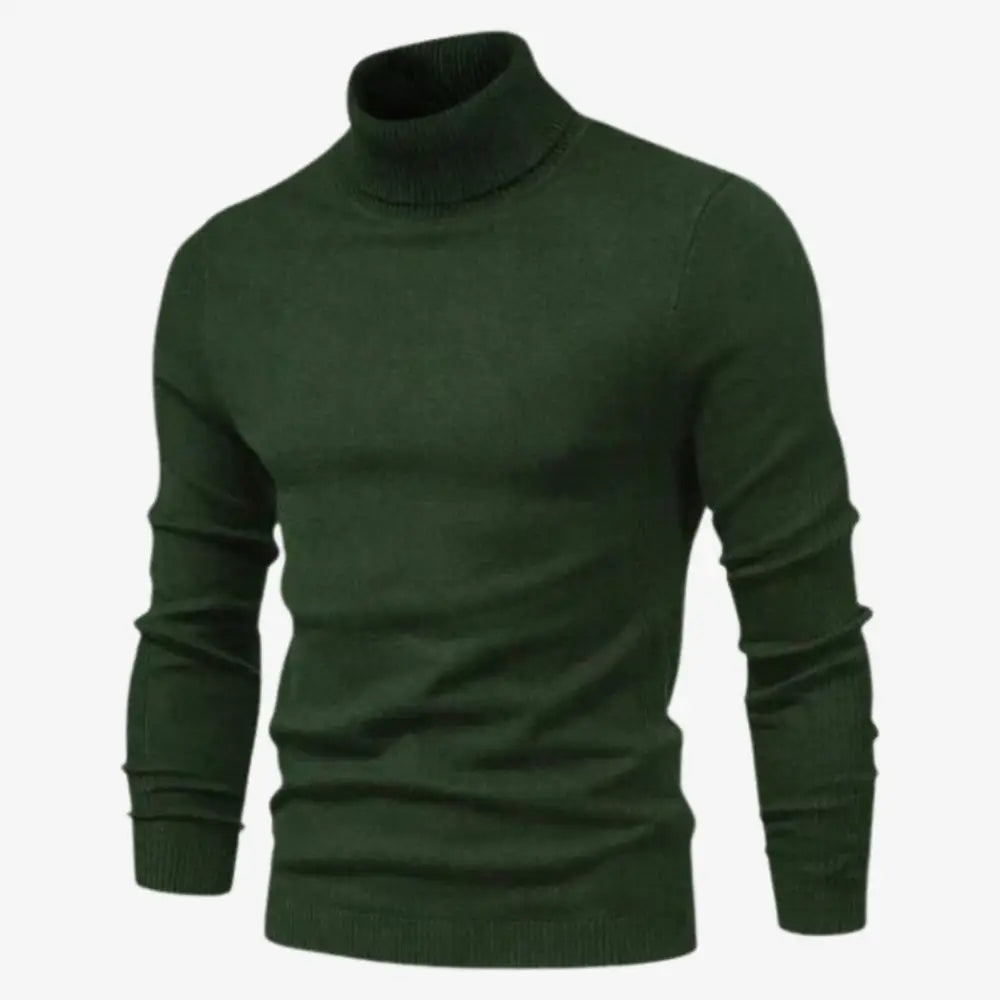 Essential Turtleneck Sweater - Army Green / S