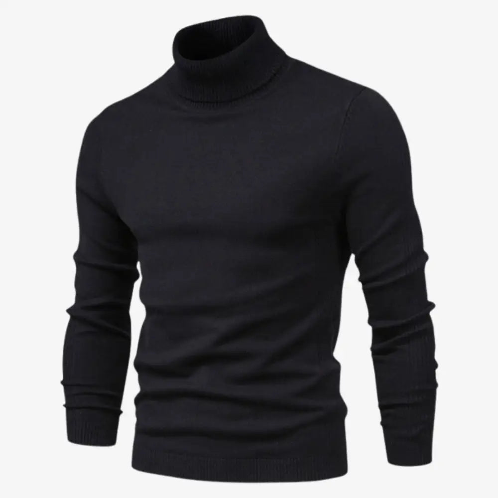Essential Turtleneck Sweater - Black / S