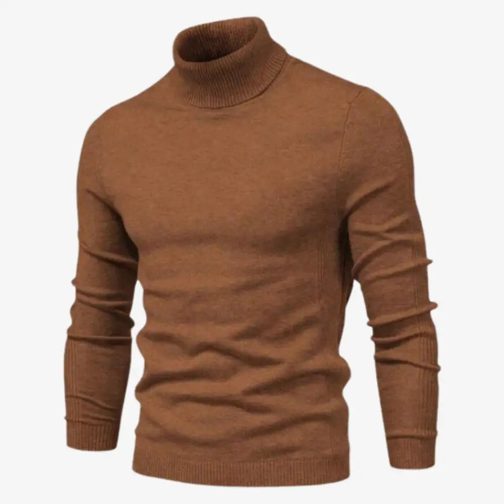 Essential Turtleneck Sweater - Brown / S