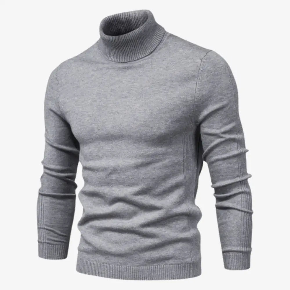 Essential Turtleneck Sweater - Grey / S