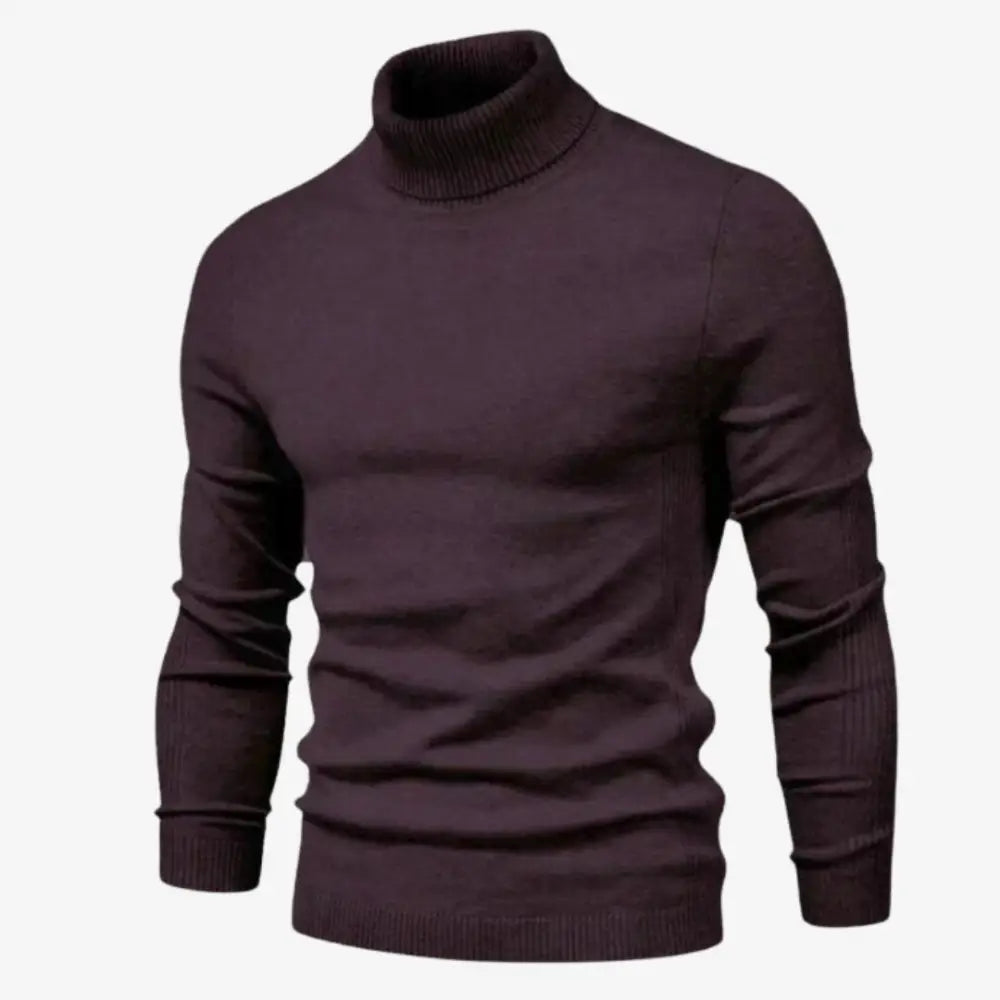 Essential Turtleneck Sweater - Wine Red / S