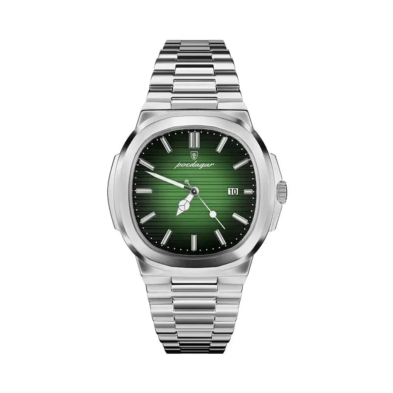 Eterna Steel Automatic Watch - Emerald