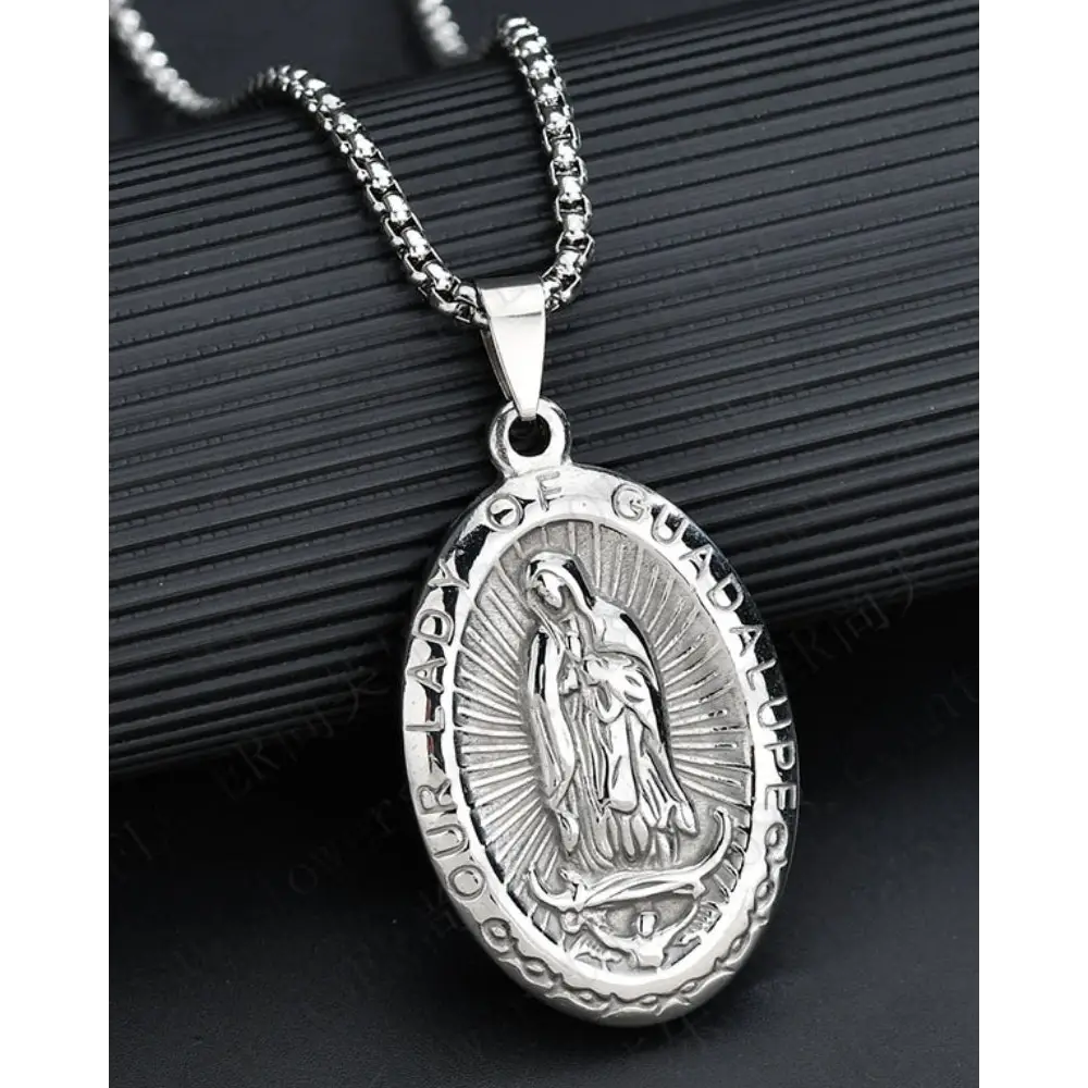 Faith Oval Pendant - Silver