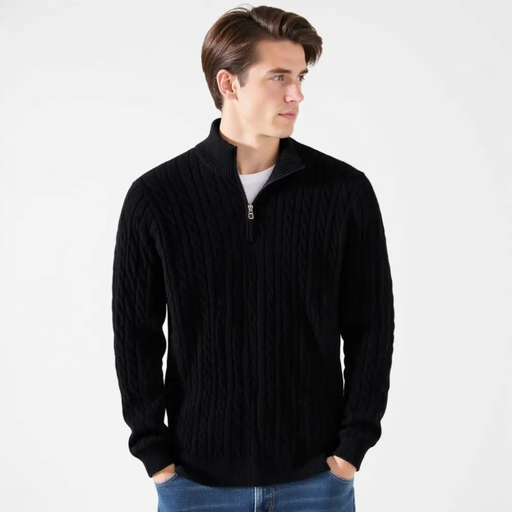 Heritage Cable Half-Zip Sweater