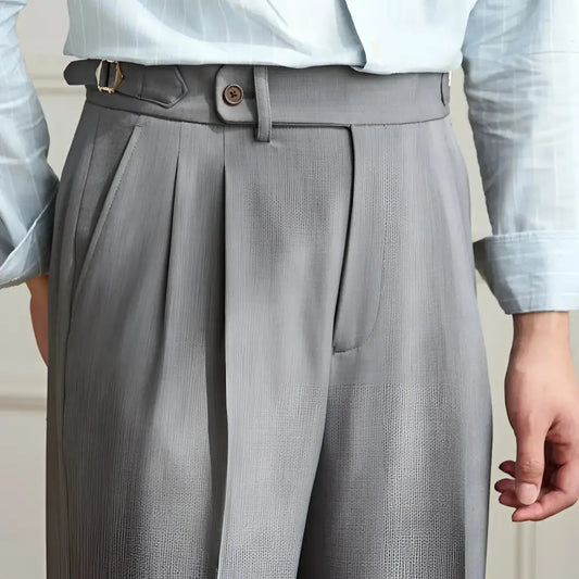 Heritage Pleated Wool Trousers