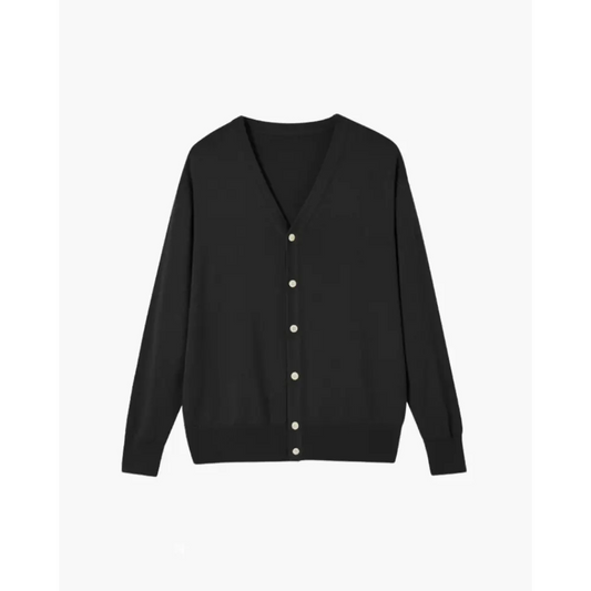 Heritage Wool Cardigan - Black / XS