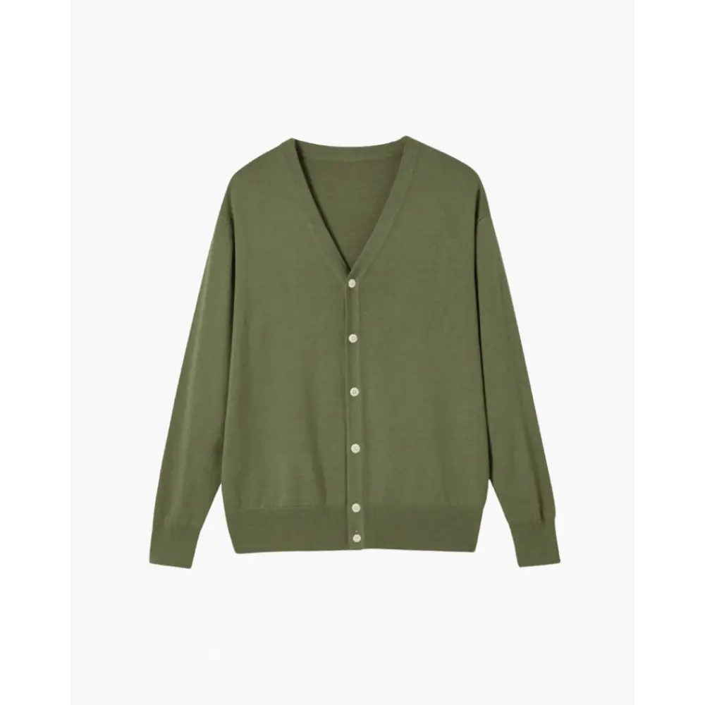 Heritage Wool Cardigan - Green / XS