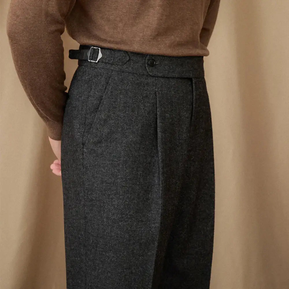 Heritage Wool Trousers - Black / 29
