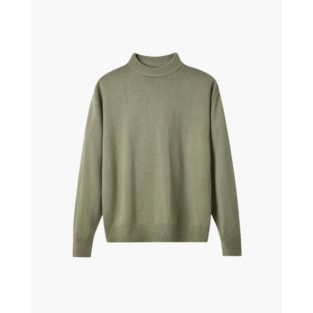 Heritage Wool Turtleneck Sweater - Green / XS