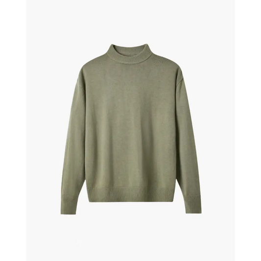 Heritage Wool Turtleneck Sweater - Green / XS
