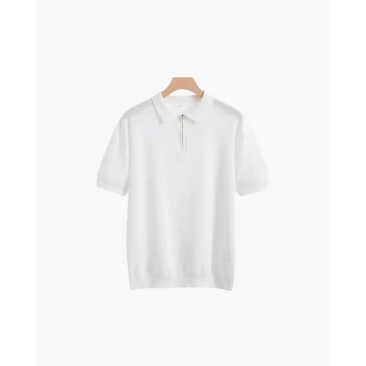 Iconic Knit Polo - White / XS