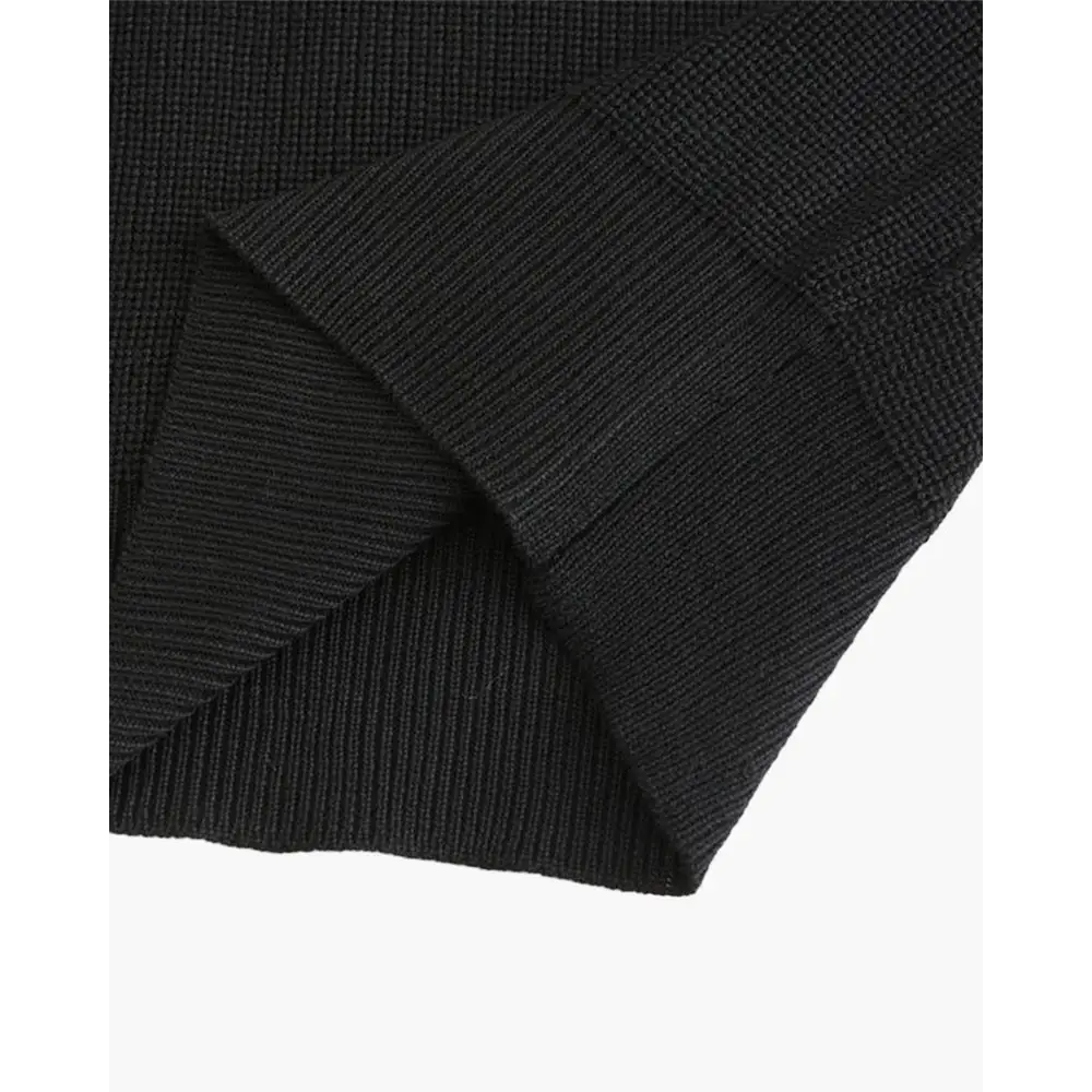 Knitted Half-Zip Polo Sweater