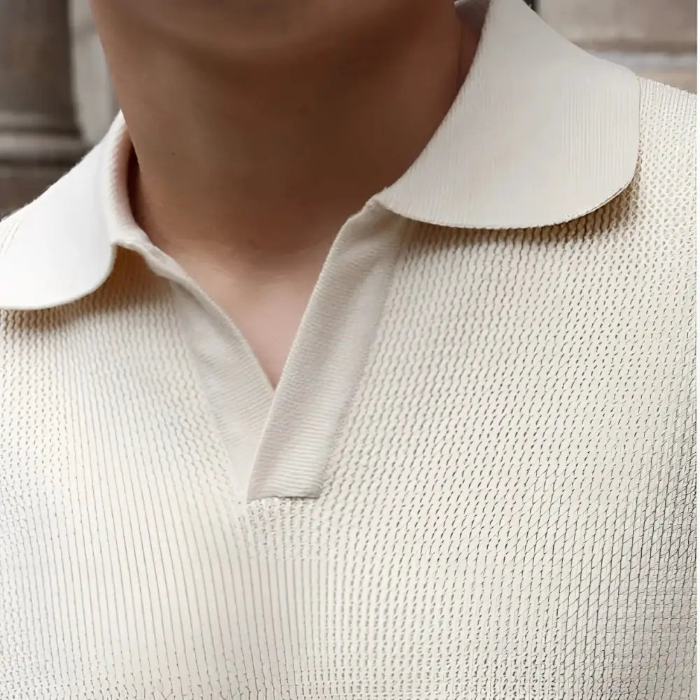 Long Sleeve Knit Polo
