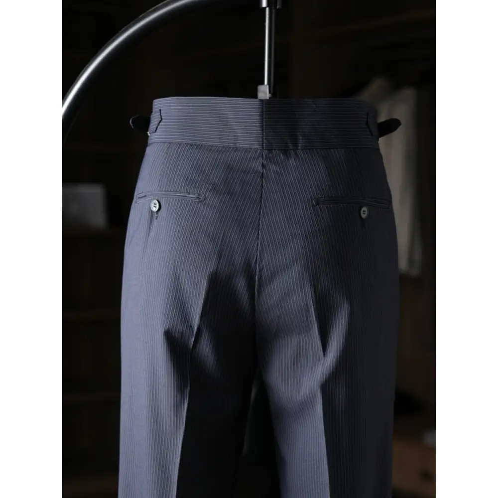 Mayfair Striped Pleated Trousers