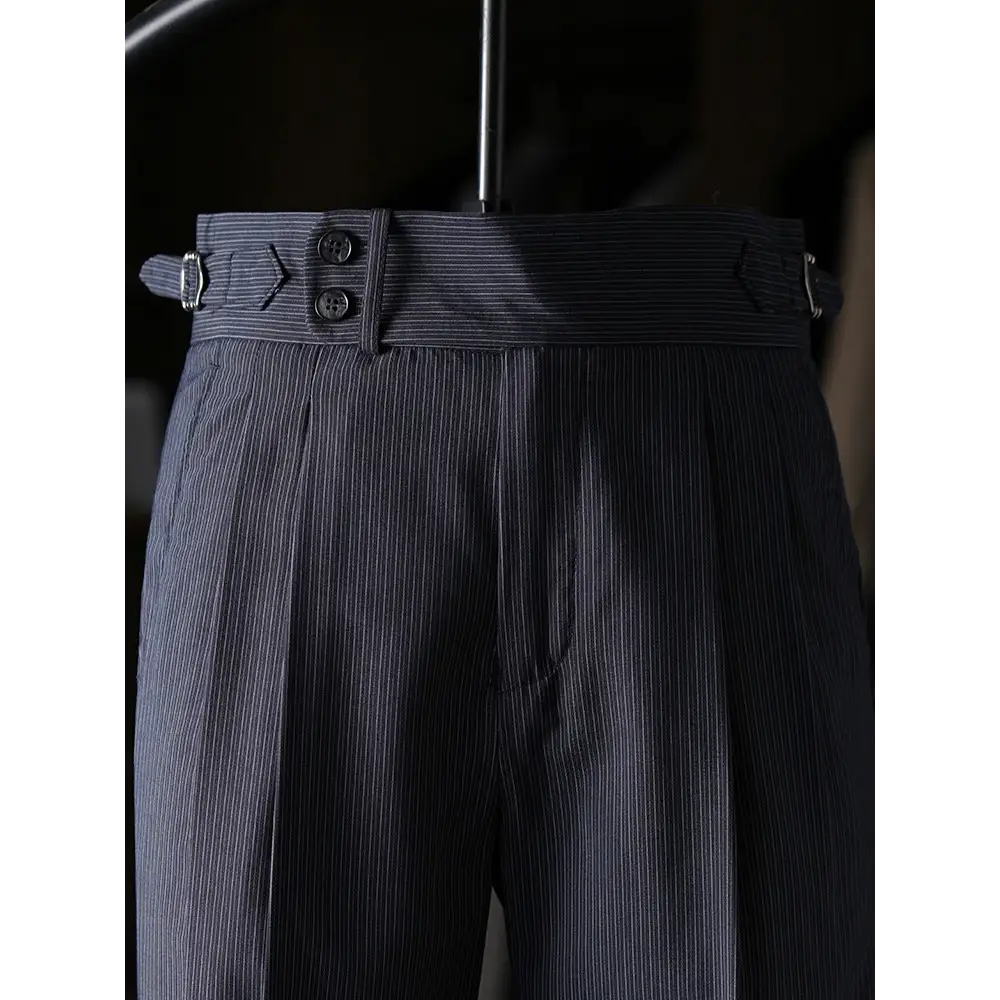 Mayfair Striped Pleated Trousers