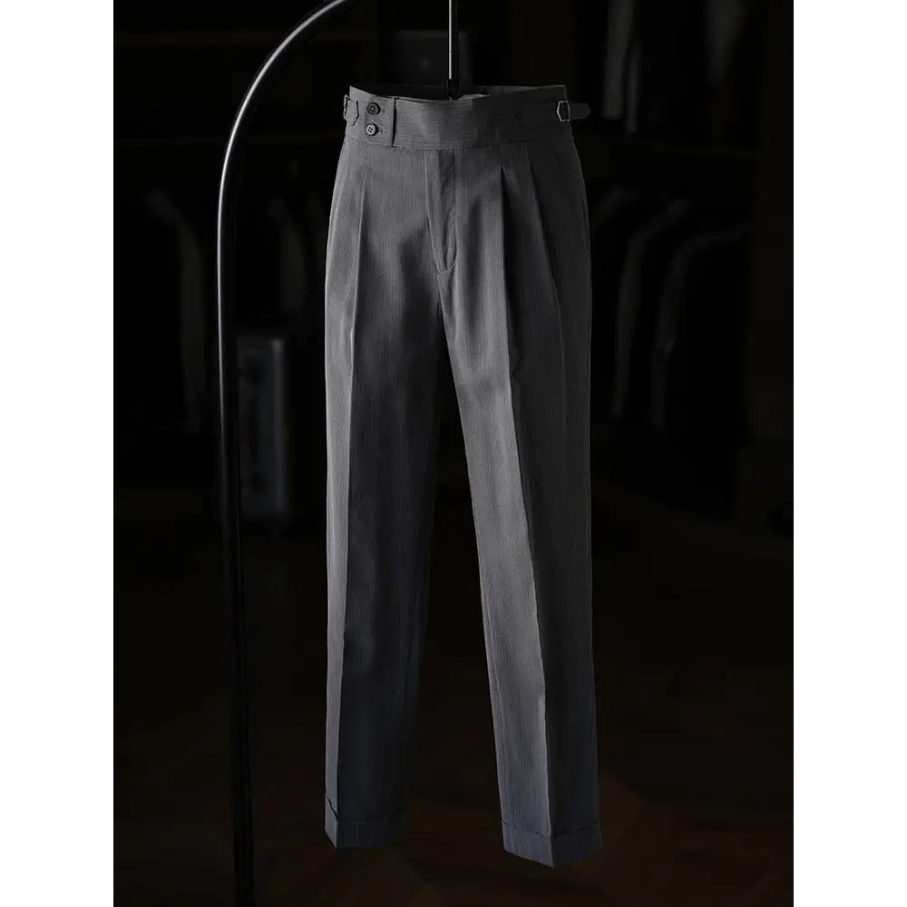 Mayfair Striped Pleated Trousers