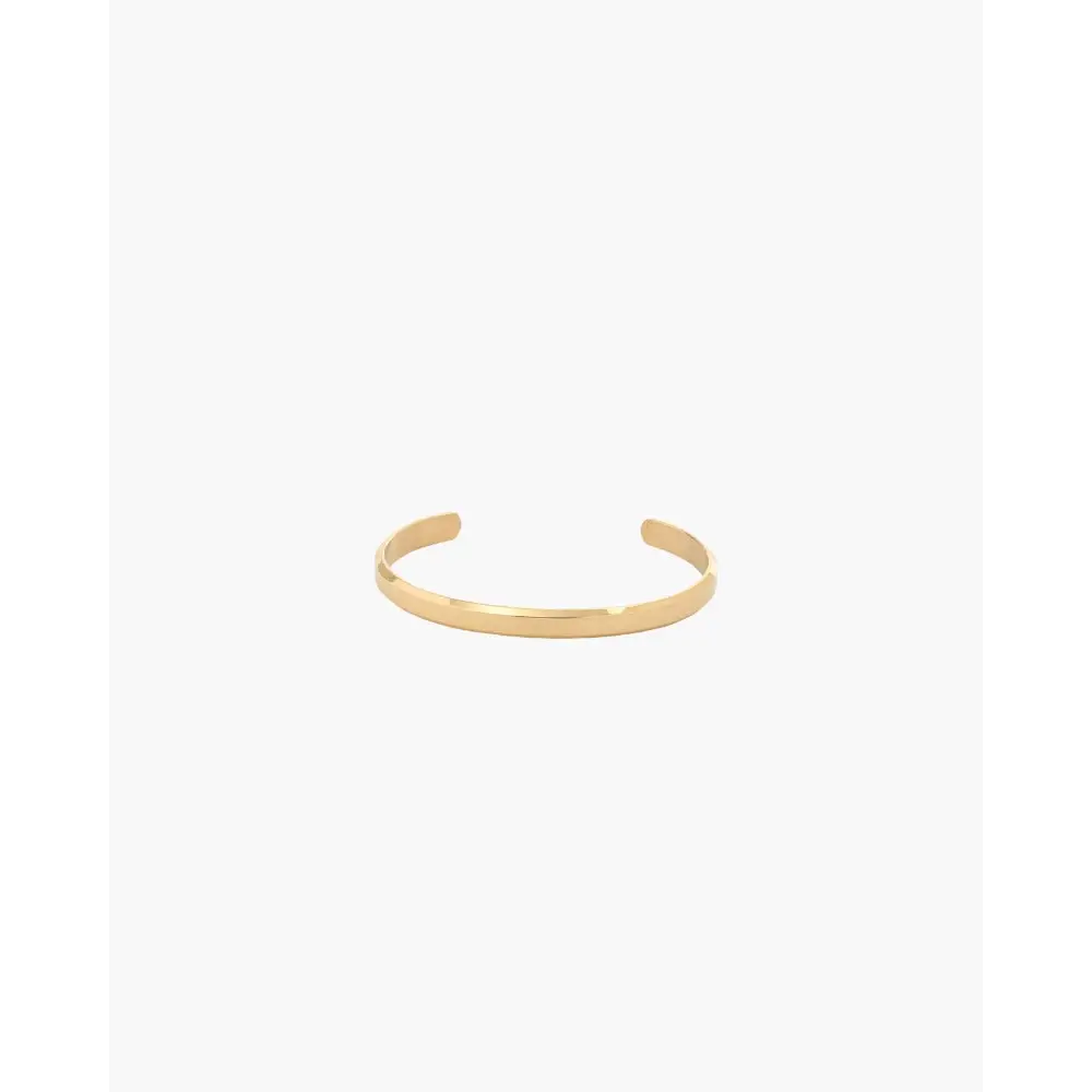 Minimalist Bangle Cuff Bracelet - Gold