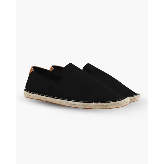 Minimalist Jute Espadrilles - Black / 38