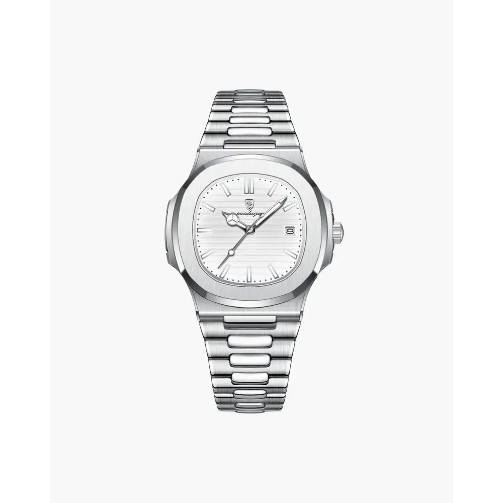Minimalist Stainless Steel Wristwatch - White